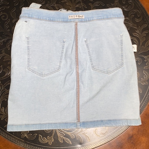 Denim Co. Blue Denim Midi Jean Skirt with Belt Size 12 - Picture 13 of 13